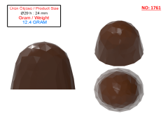 1761 - Crystal Çikolata Polikarbonat Kalıp