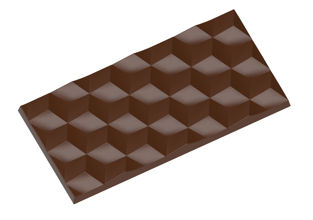 1763 - Moule en polycarbonate pour tablettes de chocolat