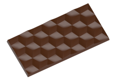 1763 - Moule en polycarbonate pour tablettes de chocolat