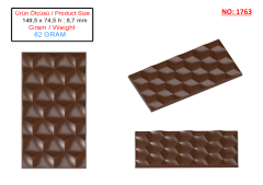 1763 - Moule en polycarbonate pour tablettes de chocolat
