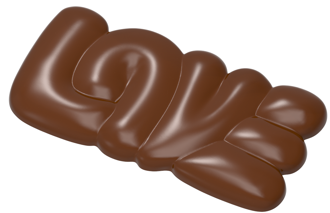 1764 - LOVE Tablet Çikolata Polikarbonat Kalıp