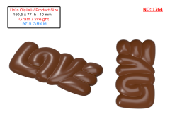 1764 - LOVE Tablet Çikolata Polikarbonat Kalıp