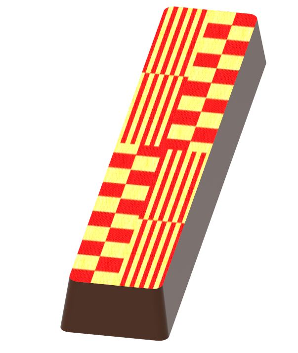 1766 - Transfer Baskı Kağıdıyla Kullanılan Polikarbonat Çikolata Kalıbı