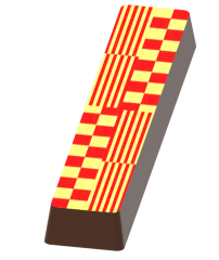 1766 - Moule à chocolat en polycarbonate utilisé avec du papier d'impression par transfert