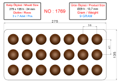 1769 - Chocolate Polycarbonate Mold