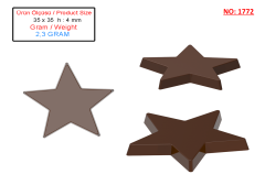 1772 - Yıldız Chocolate Polycarbonate Mold