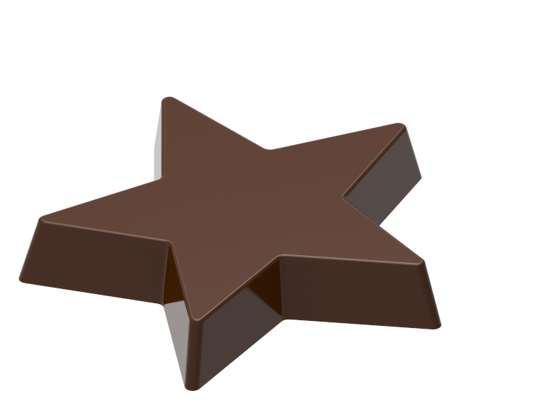 1773 - Moule en polycarbonate pour chocolat Yıldız