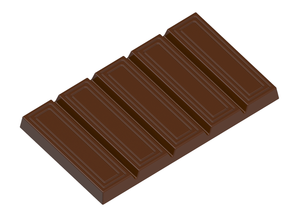 Moules à chocolat pour tablettes rectangulaires