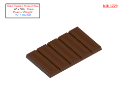 1779 - Tablet Çikolata Polikarbonat Kalıp