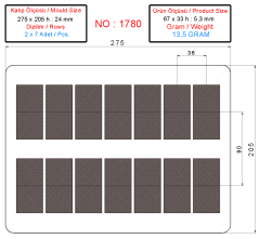 1780 - Çikolata Polikarbonat Kalıp