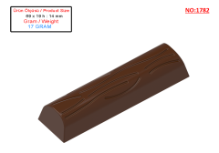 1782 - Bar Çikolata Polikarbonat Kalıp