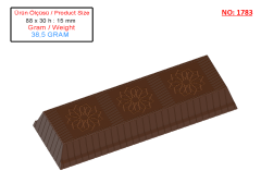 1783 - Moule en polycarbonate pour chocolat Bar Kitkat