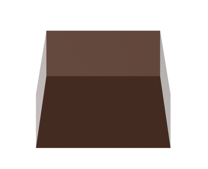 1791 - Square Chocolate Polycarbonate Mold