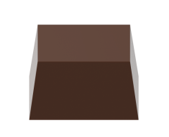 1791 - Square Chocolate Polycarbonate Mold