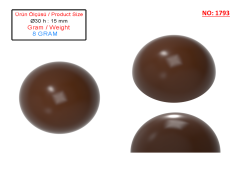 1793 - Hemispherical Chocolate Polycarbonate Mold