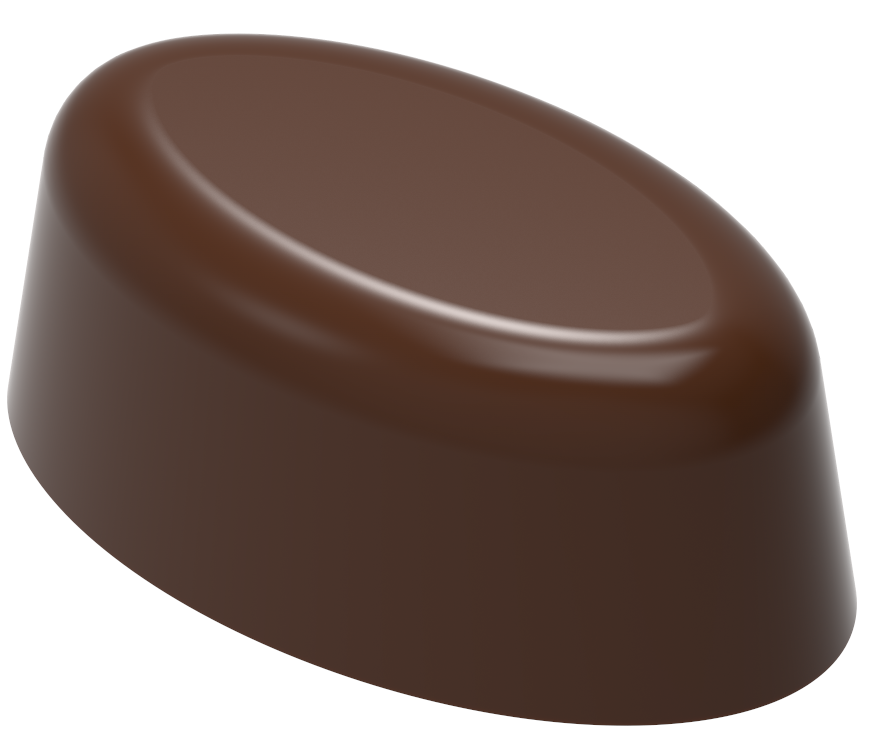 1797 - Oval Çikolata Polikarbonat Kalıp
