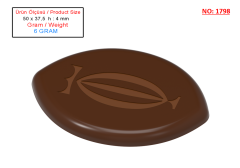1798 - Oval Chocolate Polycarbonate Mold