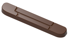 1799 - Oval Tablet Chocolate Polycarbonate Mold