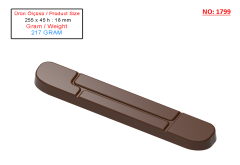 1799 - Oval Tablet Chocolate Polycarbonate Mold