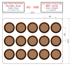 1800 - Chocolate Polycarbonate Mold