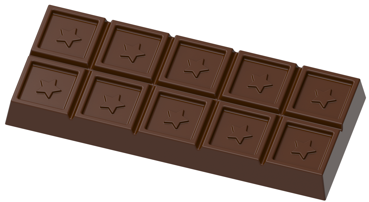 1805 - Moule en polycarbonate pour tablettes de chocolat