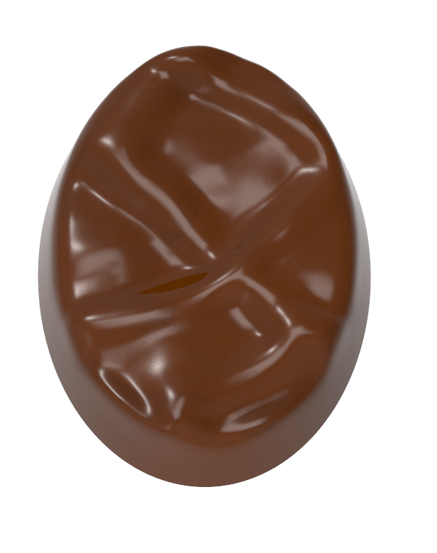 1809 - Oval Çikolata Polikarbonat Kalıp