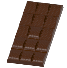 1815 - Tablet Chocolate Polycarbonate Mold