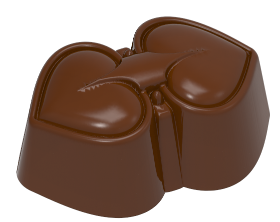 0199 - Moule à Chocolat Double Coeur