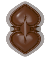 0199 - Moule à Chocolat Double Coeur