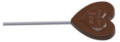 0203 - Lolipop Kalp Çikolata Kalıbı