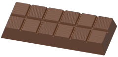 1827 - Moule en polycarbonate pour chocolat de couverture