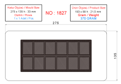 1827 - Moule en polycarbonate pour chocolat de couverture