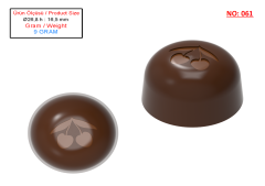 0061 - Cherry Patterned Bonbon Chocolate Mold