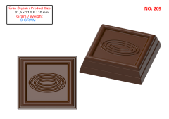 0209 - Square Wrapped Product Chocolate Mold