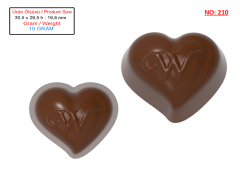 0210 - Heart Praline Chocolate Mold