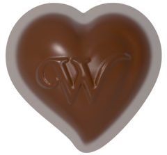 0210 - Heart Praline Chocolate Mold