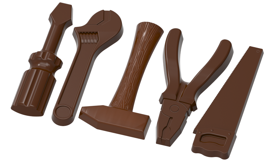 0213 - Moule à chocolat pour outils de quincaillerie