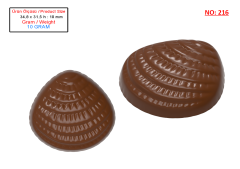 0216 - Chocolate Mold with Oyster Figures