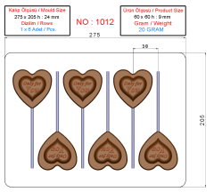1012 - LOLİPOP ÇİKOLATA KALIBI