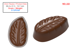 0222 - Moule à Chocolat Praliné Feuille