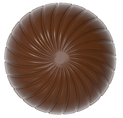 0227 - Round Praline Chocolate Mold