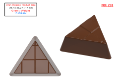 0231 - Üçgen Pralin Çikolata Kalıbı