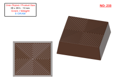 0233 - Square Wrapped Product Chocolate Mold