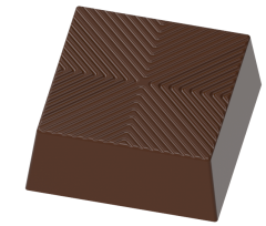 0233 - Moule à chocolat carré pour produits emballés