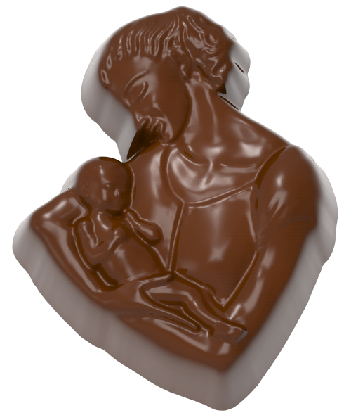 0237 - Bebekli Anne Pralin Çikolata Kalıbı