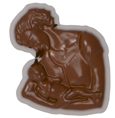 0237 - Bebekli Anne Pralin Çikolata Kalıbı