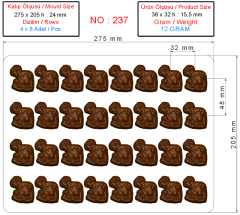 0237 - Bebekli Anne Pralin Çikolata Kalıbı