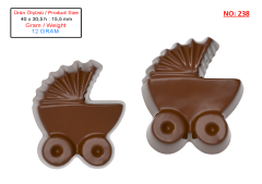 0238 - Bebek Arabası Pralin Çikolata Kalıbı