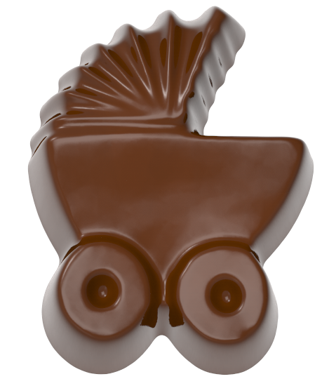 0238 - Baby Carriage Praline Chocolate Mold