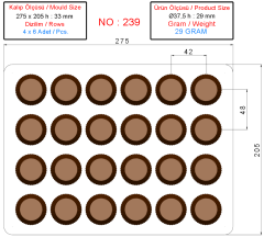 0239 - Round Bowl Chocolate Mold